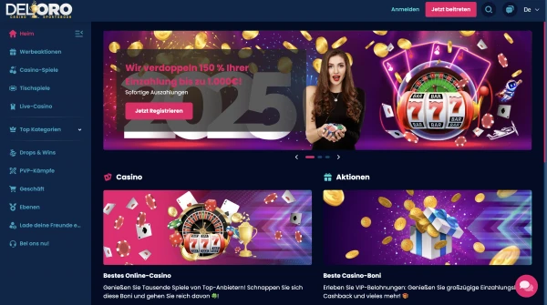DelOro Casino Review für Spieler aus Deutschland